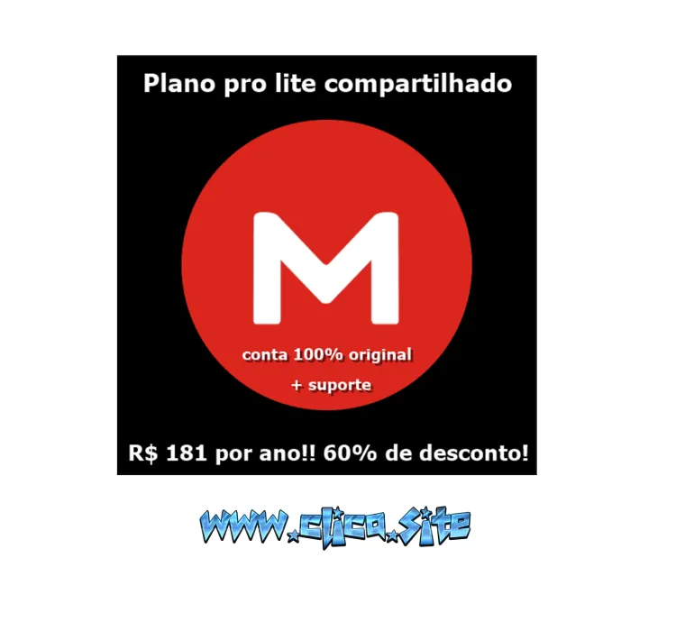 Conta Premium Mega - 1 Ano